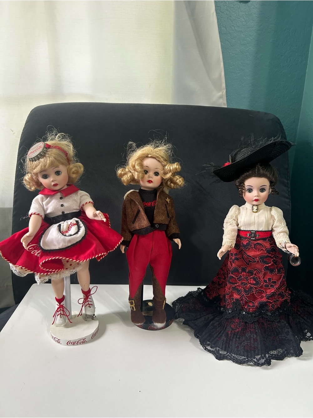 Vintage Collectible Madame Alexander Coca-Cola Dolls - Lot of 3